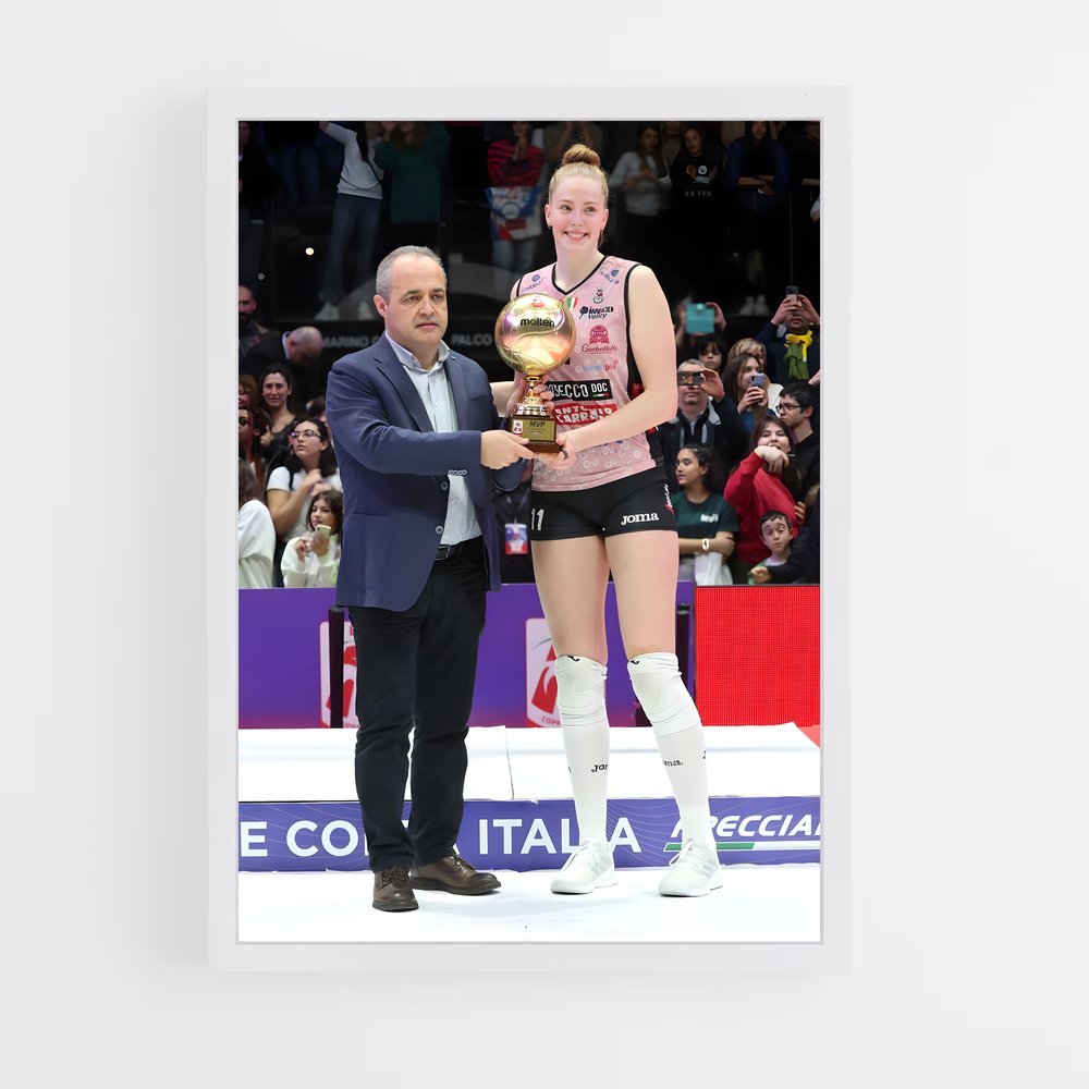 Poster Isabelle haak passionnées – affiche Volleyball (vue 3)